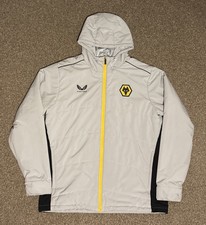 Wolverhampton Wanderers Full Zip Padded Castore Training Coat, Large, VGC