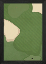 Golf Course Hole in One Framed