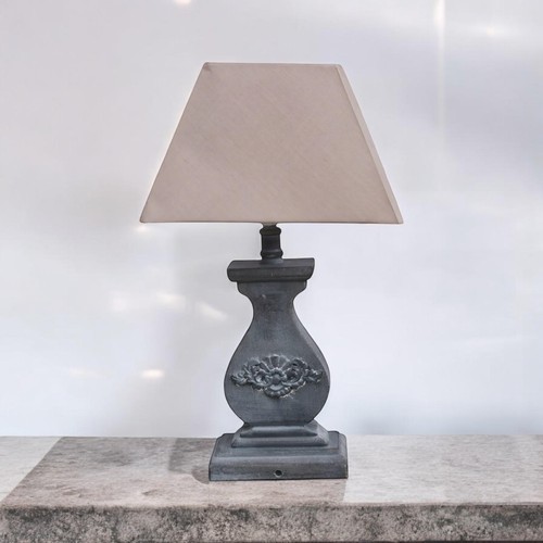 43cm table lamp with linen - table,