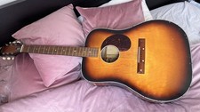 Vintage Egmond Acoustic Guitar (Made in Holland, 1960s) + Stand and Case