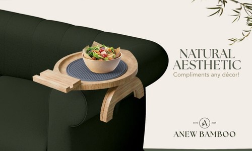 Sofa arm rest tray table - table, with