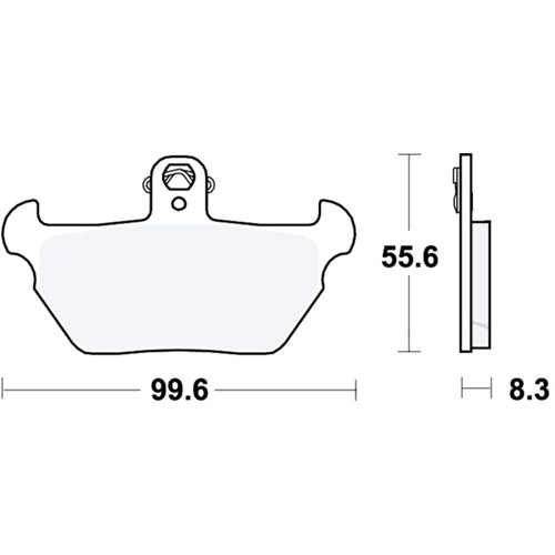 Brake pad sintered front