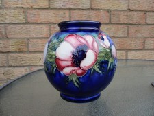 MOORCROFT  ANENOME ON BLUE