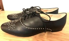  ZARA FAUX LATHER SHOES LACE