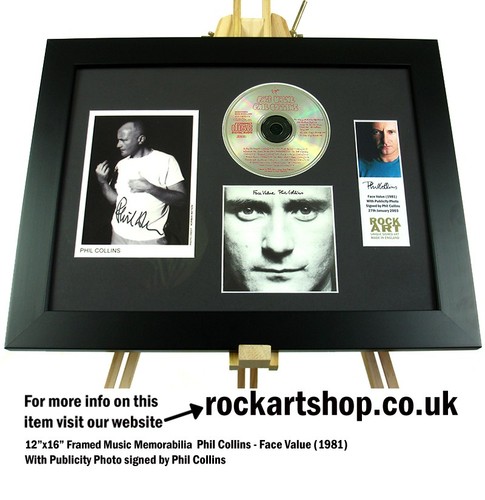 Phil collins signed face value - phil,