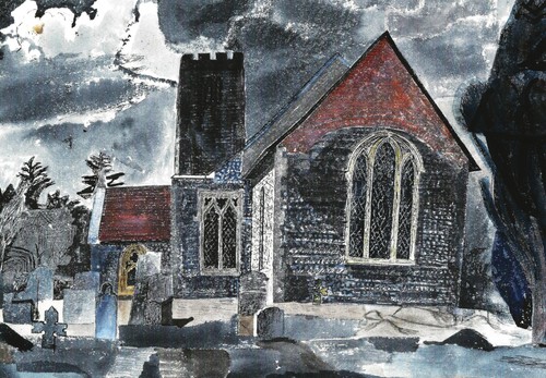 Postcard edward bawden - edward,
