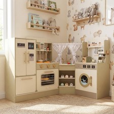 Wooden Toy Kitchen Set Kids