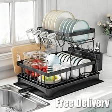 2 Tier Dish Drainer Rack