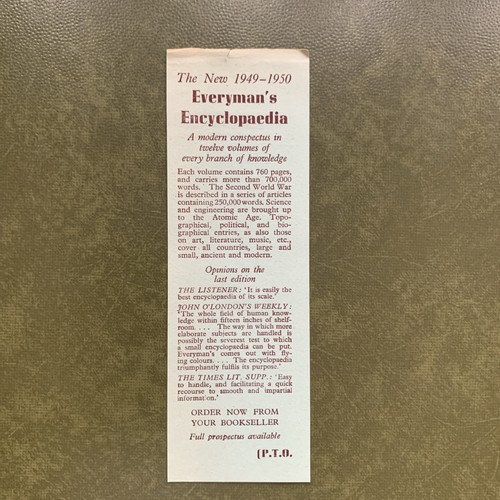 1949 flyer bookmark - /,