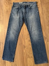 MENS GAP 1969 BLUE STRAIGHT DENIM JEANS WAIST 32"  INSIDE LEG 32 VGC 