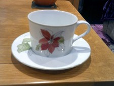 christmas tea cup and saucer