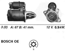 Genuine WAI Starter Motor for