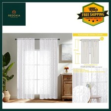 White Sheer Voile Curtains