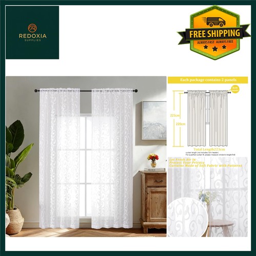 White sheer voile - sheer,