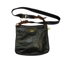 Vintage Fossil Black Pebbled