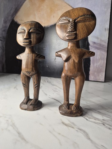 Vintage african akua hand - akua'ba,