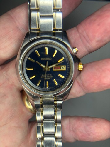 Seiko kinetic blue dial - seiko,