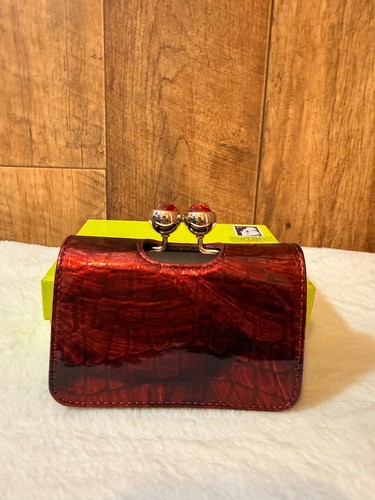 Ted baker metallic red croc - baker,