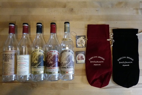Pappy van winkle bottles - van,