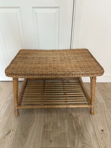 Vintage wicker rattan coffee - rattan,