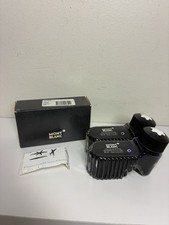 Vintage MONT BLANC Montblanc 50 ML Inkwell INK BOTTLE Germany BLACK & BLUE