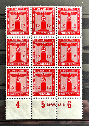 1942 german stamps block - block,