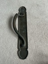 Singular Original Edwardian Brass Door Handle.