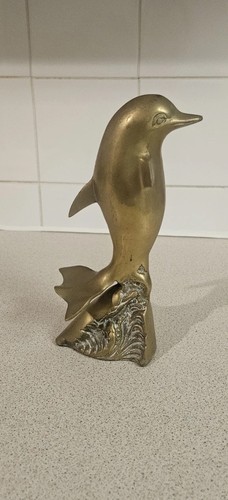 Vintage brass statue a - statue, of