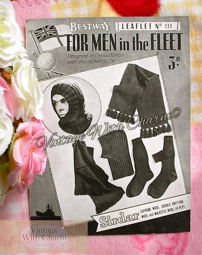 Vintage 1940s knitting pattern - 1940s,