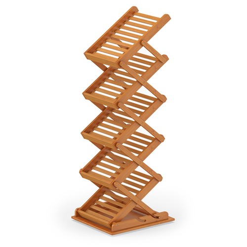 Foldable bamboo magazine - foldable, rack