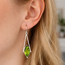 Natural Peridot 925 Silver