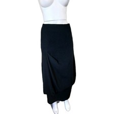 Walter Krines Ladies Black Midi Skirt Size 42 UK16