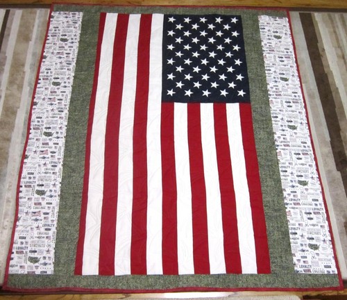 Usa handmade throw quilt - usa,