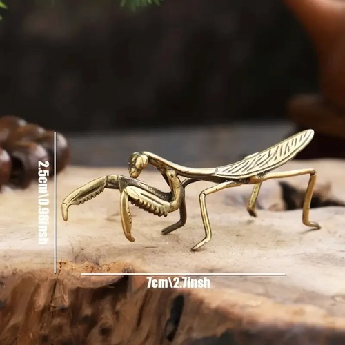 Brass rooster statue - brass,