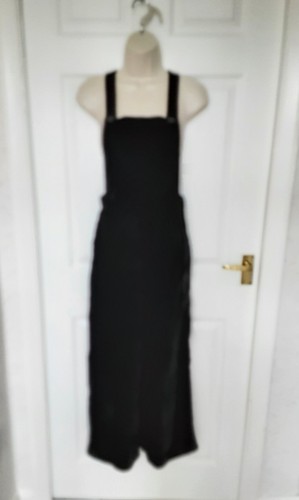 Black velvet dungarees - black,