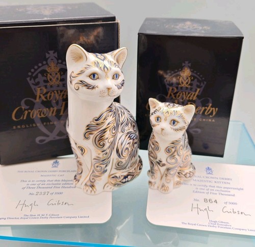 Royal crown derby majestic cat - royal,