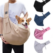 Pet Carrier Shoulder Bag Dog Cat Sling Puppy Tote Pouch Travel Hands Carry UK