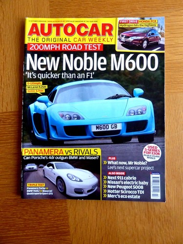 Autocar magazine oct 2009 - autocar,