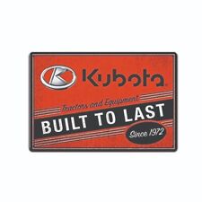 Kubota Tractors Tin Metal