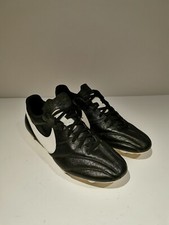 Nike Premier - UK 8 - Black White Leather Kangaroo Leather  Tiempo Legend Retro