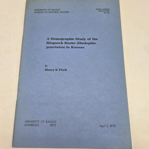 1975 ringneck snake study - ringneck,