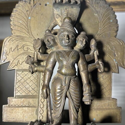Hindu alter statue - hindu, bronze