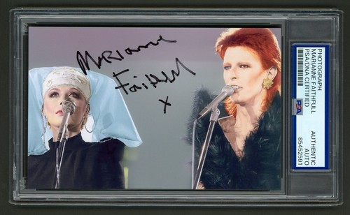 Marianne faithfull signed - marianne,
