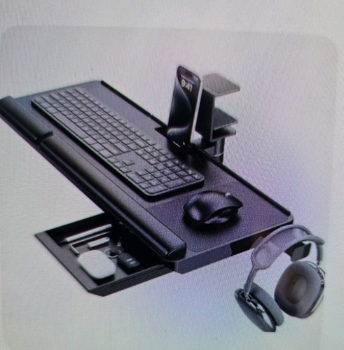 Tilt adjustable keyboard tray - tilt,