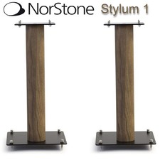 NorStone Stylum 1 Premium Hi-Fi Speaker Stands 50cm Pair in Black White or Oak