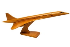 Concorde Wooden Aircraft Model – Handcrafted Supersonic Jet Display Plane | Prem