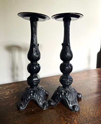 Cast iron heavy ornate vintage