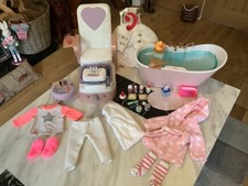 Our Generation delux Bath & Bubbles set & Ya Spa Day set & extras "Immaculate"
