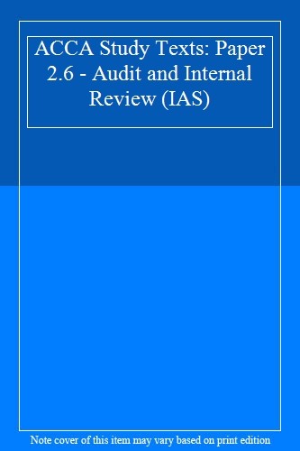 Acca study texts - acca, 2.6
