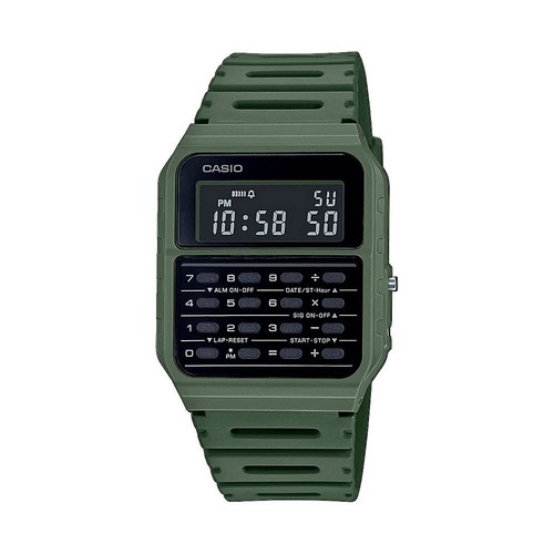 Casio green calculator watch - casio,